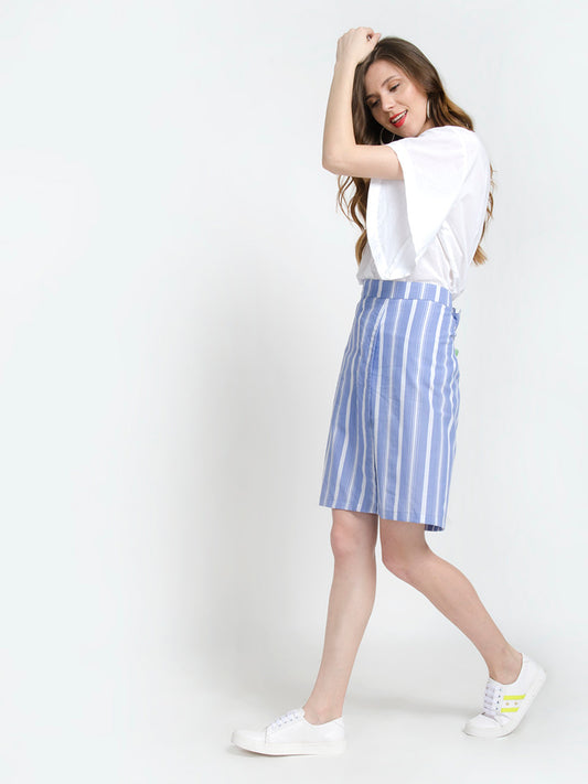 Striped Pencil Skirt
