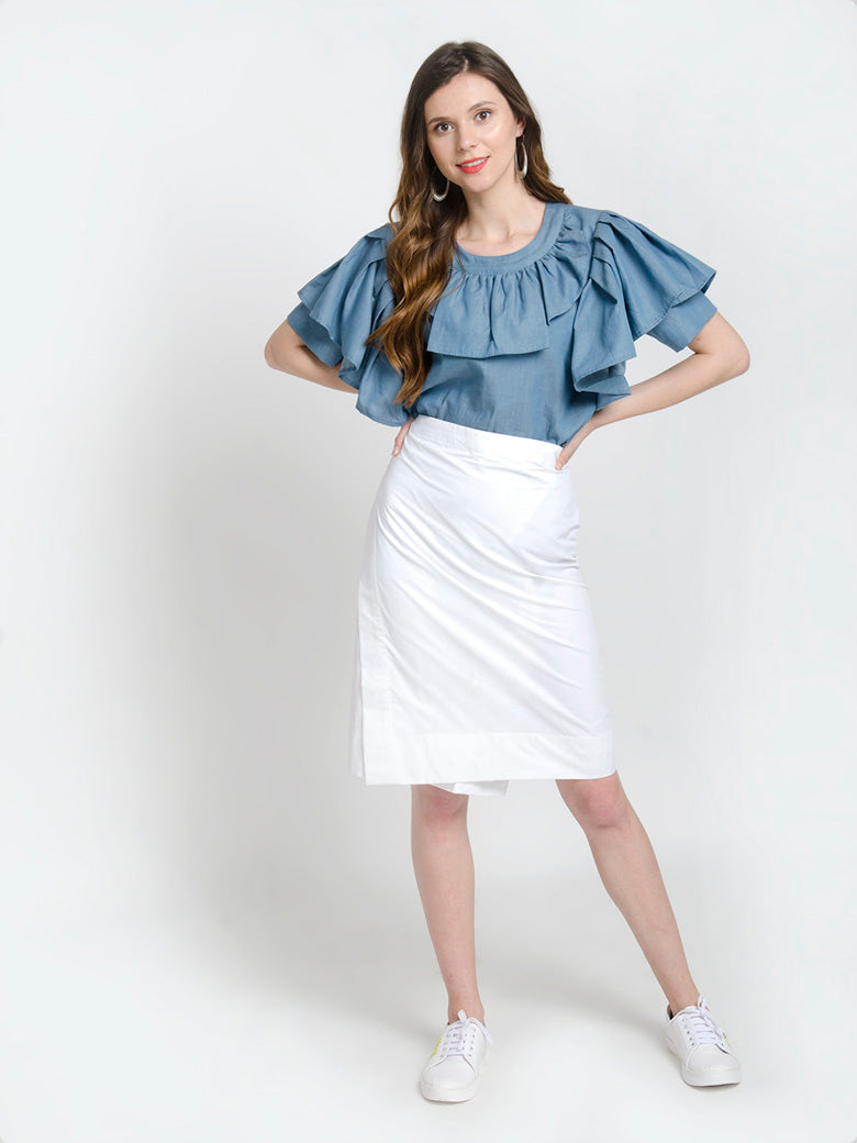 White Pencil Skirt