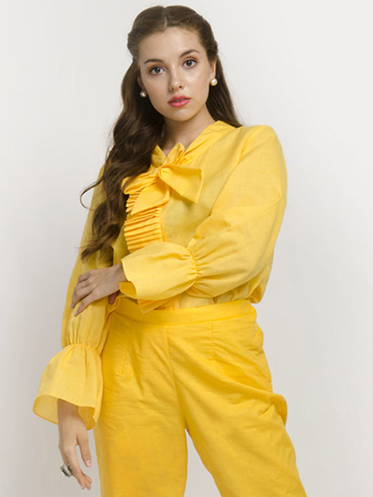 Yellow Full Sleeve Top