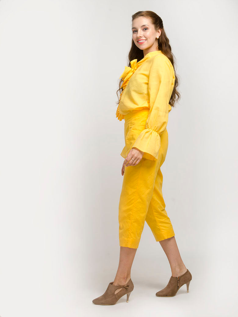 Yellow Full Sleeve Top