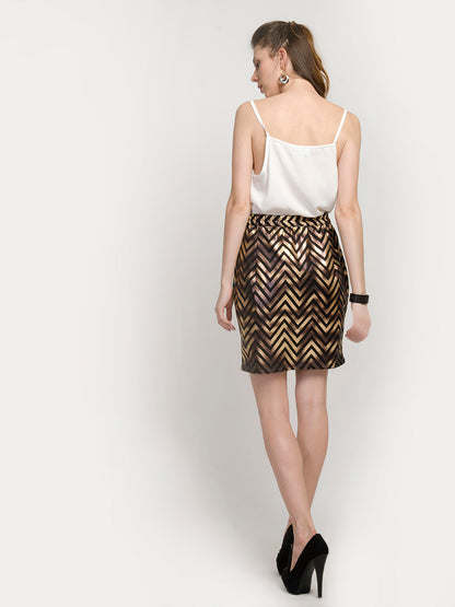 Zigzag Pencil Skirt