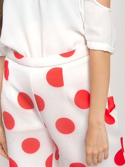 Polka Dot Wide Leg Pants