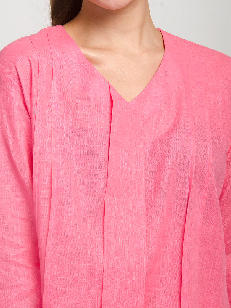Rose Pink Full Sleeve Top