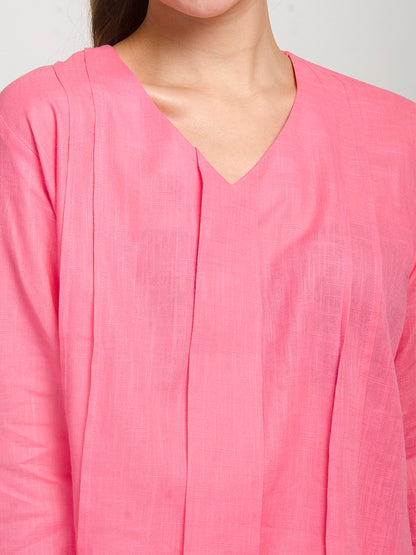 Rose Pink Full Sleeve Top