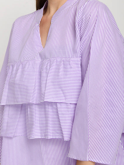 Ruffle Front Full Sleeve Top