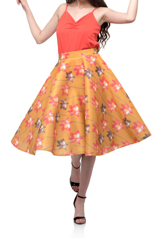 Top for high Waist Pleated Elegant Skirt
