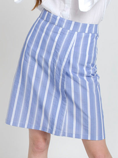 Striped Pencil Skirt
